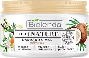 Maitinamasis kūno sviestas Bielenda Eco Natur Vanilinis pienas ir kokosų bei apelsinų žiedai, 250 ml kaina ir informacija | Kūno kremai, losjonai | pigu.lt