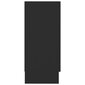 Vitrininė spintelė, 120x30,5x70 cm, juoda kaina ir informacija | Vitrinos, indaujos | pigu.lt