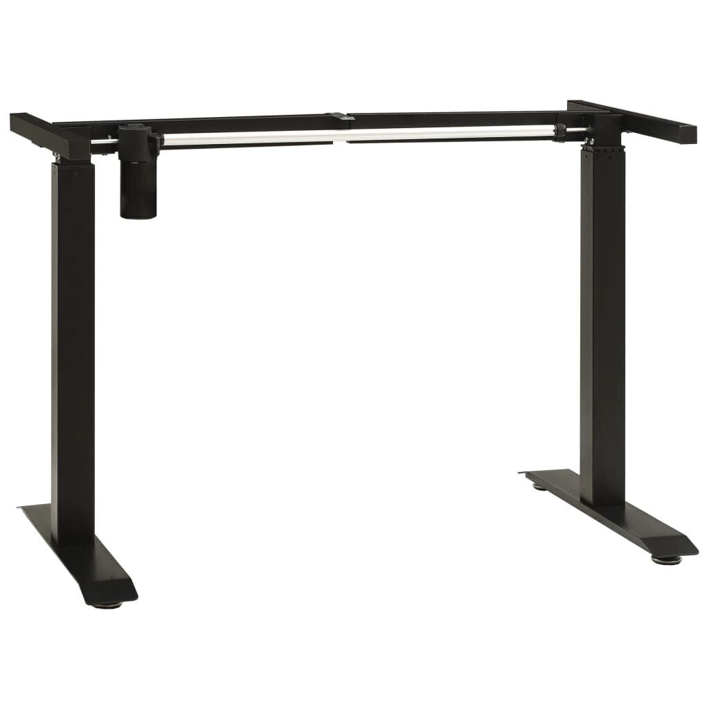 Rašomojo stalo rėmas, 120-180x60-80x71-113 cm, juodas kaina ir informacija | Kompiuteriniai, rašomieji stalai | pigu.lt