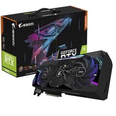 Gigabyte GV-N3080AORUS M-10GD 2.0 NVIDIA, 10 GB, GeForce RTX 3080, GDDR6X, PCI-E 4.0 x 16, HDMI ports quantity 3, Memory clock speed 19000 MHz, Processor frequency 1845 MHz цена и информация | Видеокарты (GPU) | pigu.lt