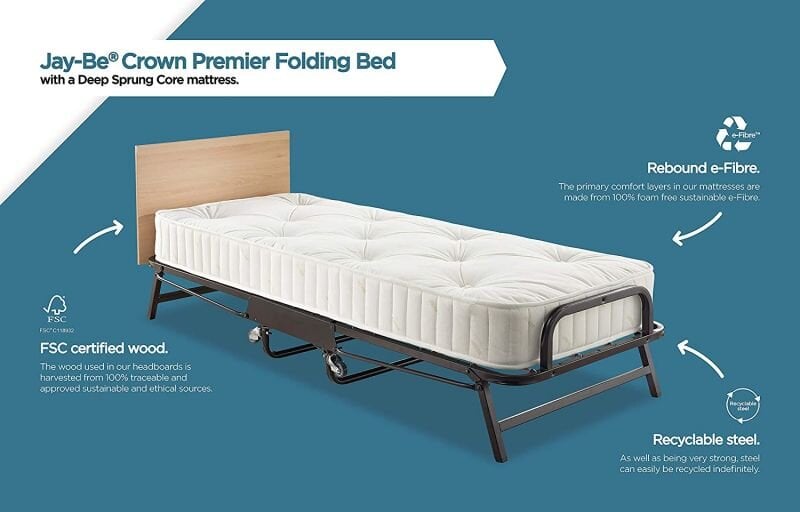 Papildoma lova Crown Premier, 76x190 cm kaina ir informacija | Lovos | pigu.lt