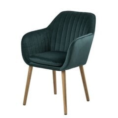 Кресло Selsey Elidi, зеленое/коричневое цена и информация | Стулья для кухни и столовой | pigu.lt