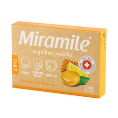 Maisto papildas Miramile citrinų ir medaus skonio, 12 pastilių kaina ir informacija | Vitaminai, maisto papildai, preparatai gerai savijautai | pigu.lt
