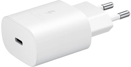 Зарядное устройство Samsung EP-TA800NWEGEU USB-C | 3A | 25Вт | белое (OEM) цена и информация | Зарядные устройства для телефонов | pigu.lt