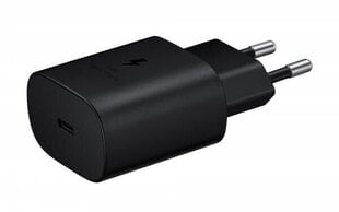 Зарядное устройство Samsung EP-TA800NBEGEU USB-C | 3A | 25W | черный (OEM) цена и информация | Samsung Аксессуары для велосипедов | pigu.lt