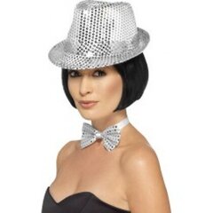 Disco skrybėlė sidabrinė blizganti kaina ir informacija | Karnavaliniai kostiumai | pigu.lt