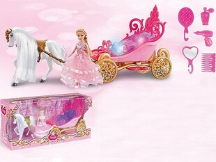 Освещенная карета с куклой цена и информация | Игрушки для девочек | pigu.lt