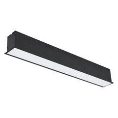 Tope Lighting juodas LED šviestuvas Esna 20W kaina ir informacija | Įmontuojami šviestuvai, LED panelės | pigu.lt