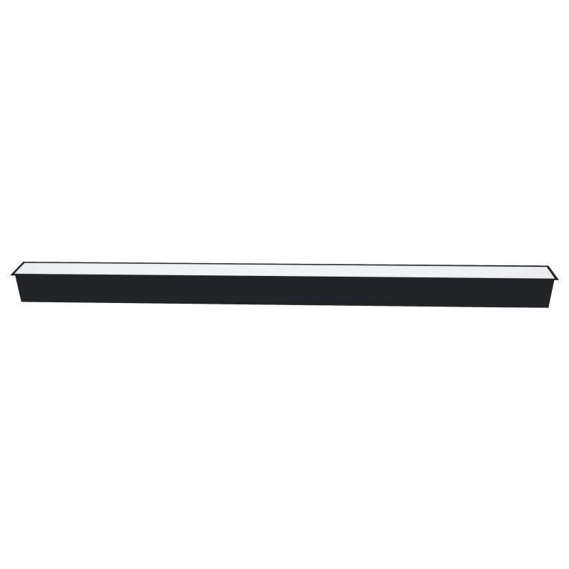 Tope Lighting juodas LED šviestuvas Esna 72W kaina ir informacija | Įmontuojami šviestuvai, LED panelės | pigu.lt