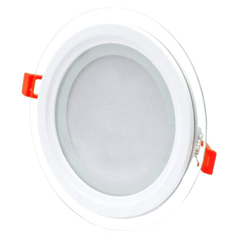 Lavireda apvalus LED šviestuvas su stiklu Modoled 12W kaina ir informacija | Įmontuojami šviestuvai, LED panelės | pigu.lt
