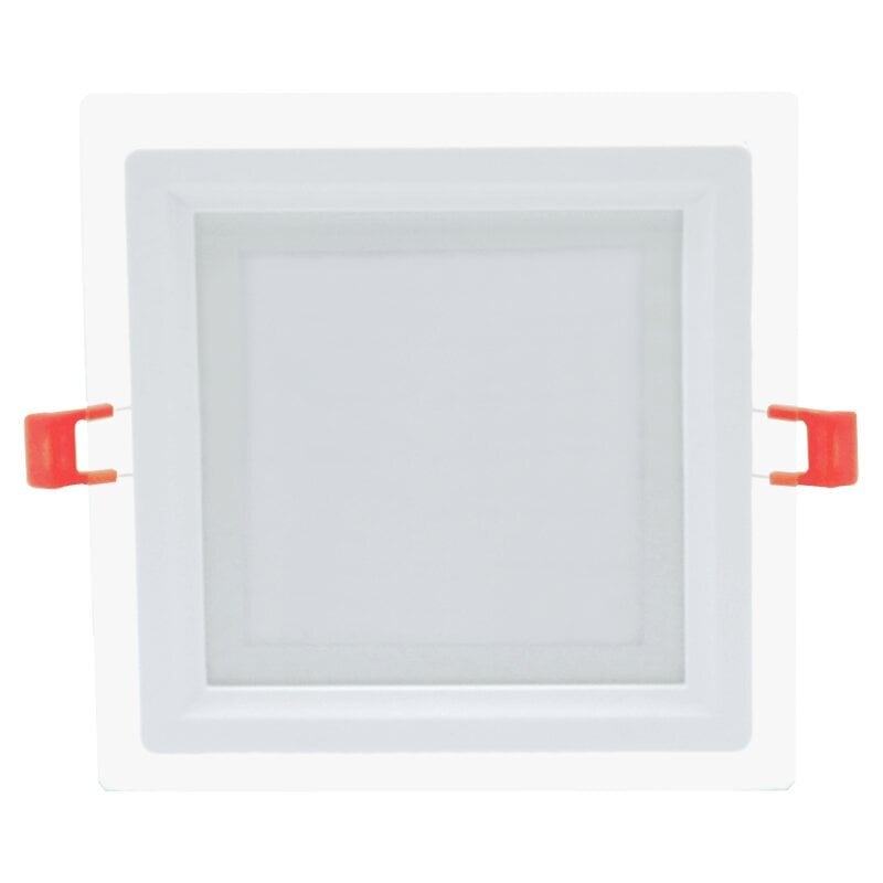 Lavireda kvadratinis LED šviestuvas su stiklu Modoled 12W kaina ir informacija | Įmontuojami šviestuvai, LED panelės | pigu.lt