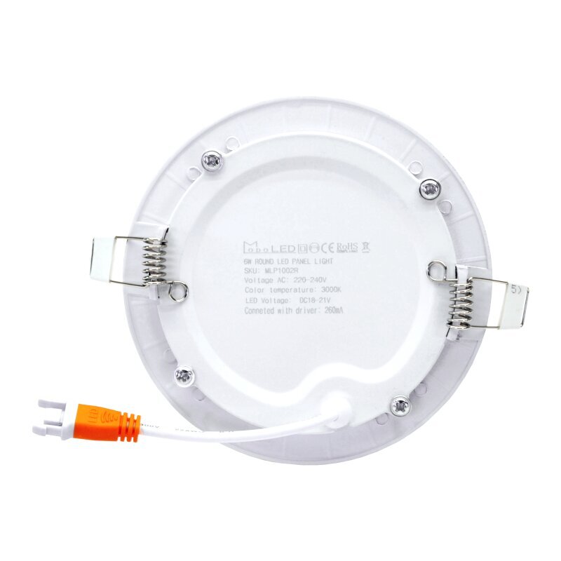 Lavireda apvalus LED šviestuvas Vesta 6W kaina ir informacija | Įmontuojami šviestuvai, LED panelės | pigu.lt