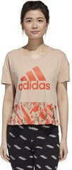 Футболки Adidas W U-4-U Cropt T Beige цена и информация | Футболка женская | pigu.lt