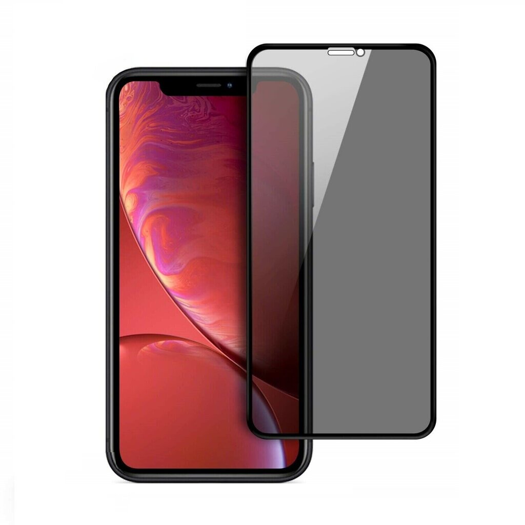 Grūdinto stiklo ekrano apsauga skirtas iPhone XS Max/ 11 Pro Max PRIVACY, full glue and cover, Soundberry kaina ir informacija | Apsauginės plėvelės telefonams | pigu.lt