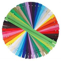 Užtrauktukas spiralinis RainBow® Nr.3 su rankinio fiksavimo spynele neišardomas 18 cm, įvairių spalvų, 25 vnt. kaina ir informacija | Siuvimo reikmenys | pigu.lt