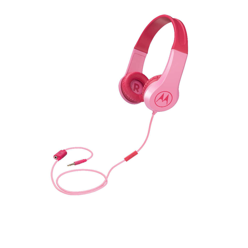 Motorola Headphones Kids wired Squads 200, Pink kaina ir informacija | Ausinės | pigu.lt