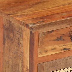 Naktinė spintelė, 40x30x50cm, perdirbtos medienos masyvas, kaina ir informacija | Spintelės prie lovos | pigu.lt