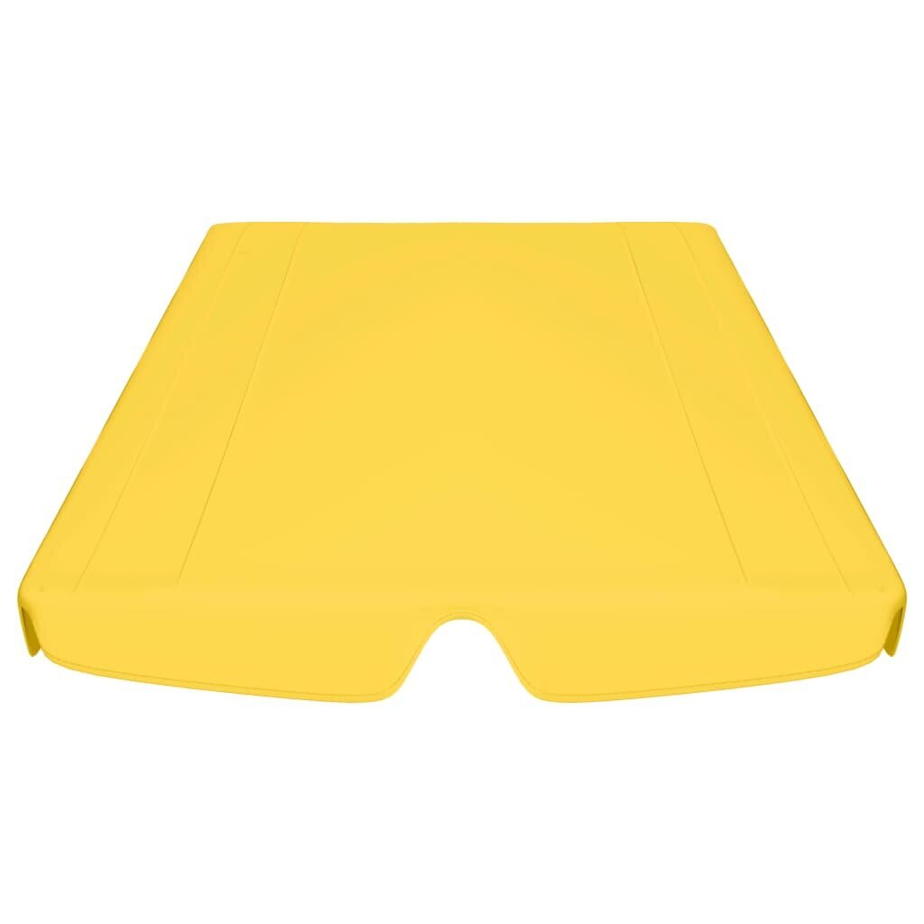 vidaXL Pakaitinis skliautas sūpynėms, geltonas, 188/168x110/145 cm kaina ir informacija | Lauko sūpynės | pigu.lt