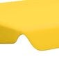 vidaXL Pakaitinis skliautas sūpynėms, geltonas, 188/168x110/145 cm kaina ir informacija | Lauko sūpynės | pigu.lt
