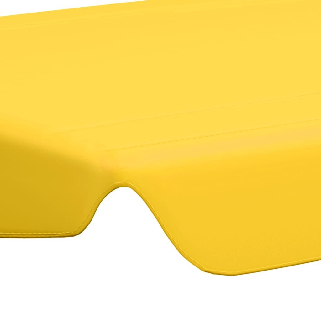 vidaXL Pakaitinis skliautas sūpynėms, geltonas, 150/130x70/105cm kaina ir informacija | Lauko sūpynės | pigu.lt
