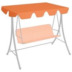 vidaXL Pakaitinis skliautas sūpynėms, oranžinis, 150/130x70/105cm цена и информация | Садовые качели | pigu.lt