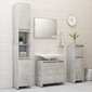 Vonios kambario spintelė vidaXL, betono pilka, 60x33x58cm, MDP цена и информация | Vonios spintelės | pigu.lt