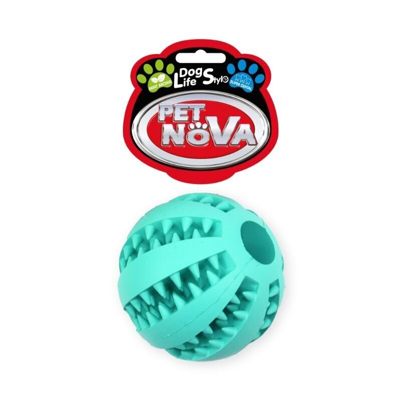 Pet Nova Superdental mėtinis kamuoliukas šunims, 7cm kaina ir informacija | Žaislai šunims | pigu.lt