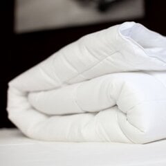 Одеяло антиаллергенное двухсекционное, белое, 140х200 см цена и информация | Одеяла | pigu.lt