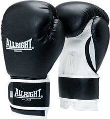 Боксерские перчатки Allright POWER GEL 12oz черный, белый цвет цена и информация | Боевые искусства | pigu.lt