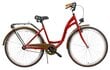 Miesto dviratis AZIMUT City Lux 28" 2021, raudonas kaina ir informacija | Dviračiai | pigu.lt