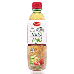 Aloe Vera gėrimas Aleo Strawberry Light 500ml kaina ir informacija | Gaivieji gėrimai | pigu.lt