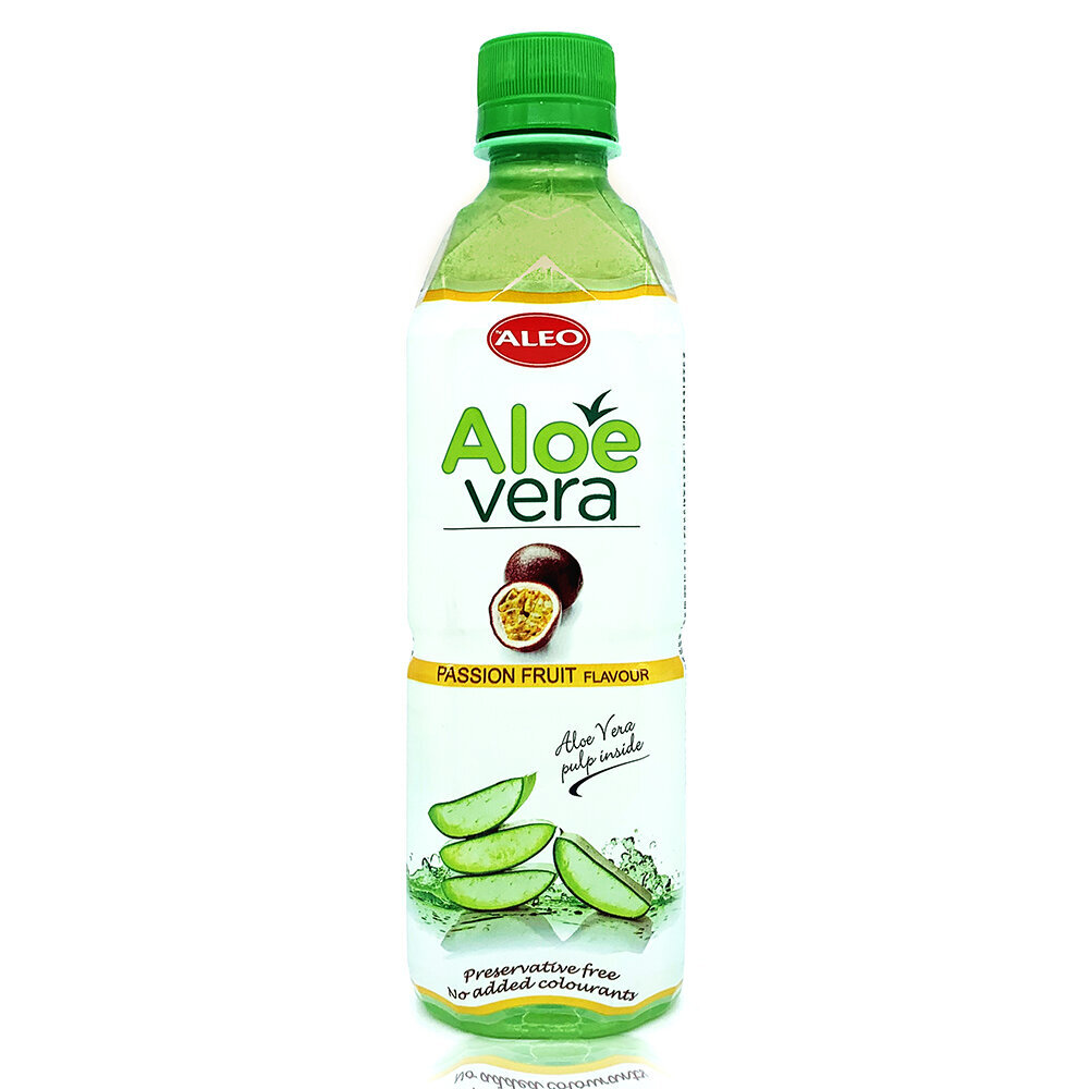 Aloe Vera gėrimas Aleo Pasion Fruit, 500 ml kaina ir informacija | Sultys, nektarai ir sulčių gėrimai | pigu.lt