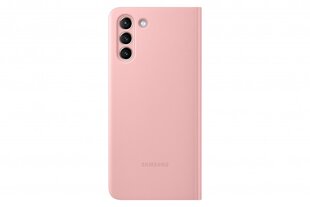 "Samsung" "Clear View" dangtelis, skirtas G996B "Galaxy S21+", rožinės spalvos kaina ir informacija | Telefono dėklai | pigu.lt
