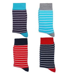 Vyriškos kojinės dryžiai, mėlynos kaina ir informacija | Vyriškos kojinės | pigu.lt