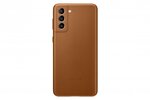 Samsung Leather Cover skirtas Samsung Galaxy S21 Plus, brown