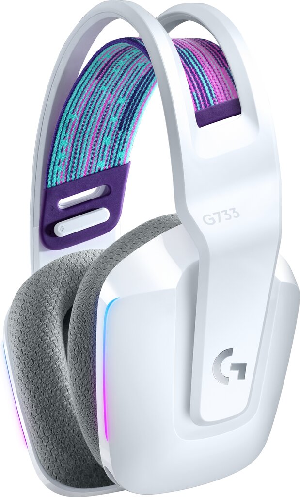 Logitech G733 Lightspeed White Wireless kaina ir informacija | Ausinės | pigu.lt