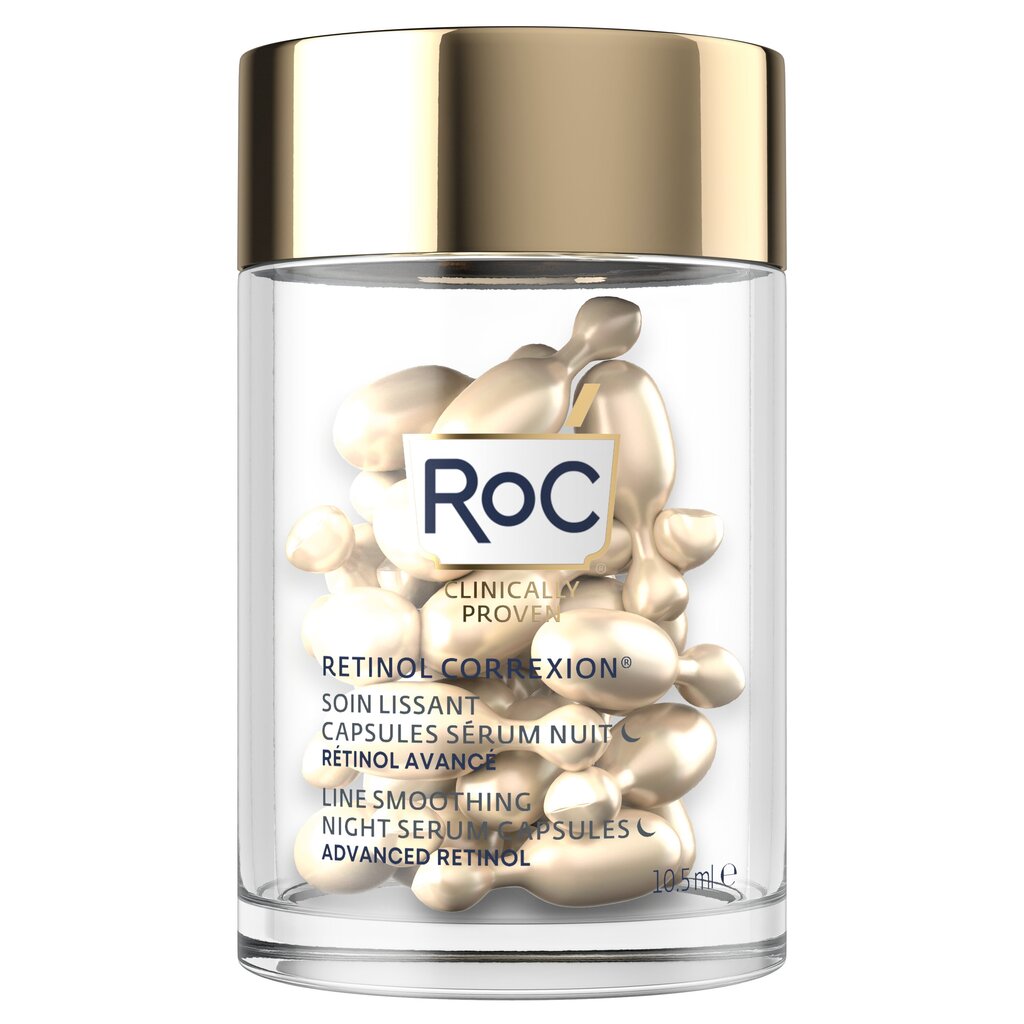 Naktinis veido serumas RoC Retinol Correxion, 30 vnt. kaina ir informacija | Veido aliejai, serumai | pigu.lt