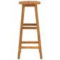 Baro taburetės vidaXL, 6 vnt., akacijos medienos masyvas kaina ir informacija | Virtuvės ir valgomojo kėdės | pigu.lt