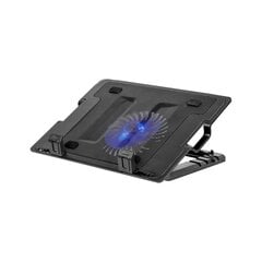 Rebel Notebook Cooler (14-17'') Pad Stand / Silent fan / LED / USB kaina ir informacija | Kompiuterių aušinimo ir kiti priedai | pigu.lt