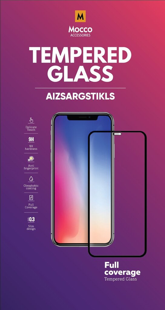 Mocco Full Face / Full Glue Tempered Glass Full Coveraged with Frame Samsung Galaxy A52 Black kaina ir informacija | Apsauginės plėvelės telefonams | pigu.lt