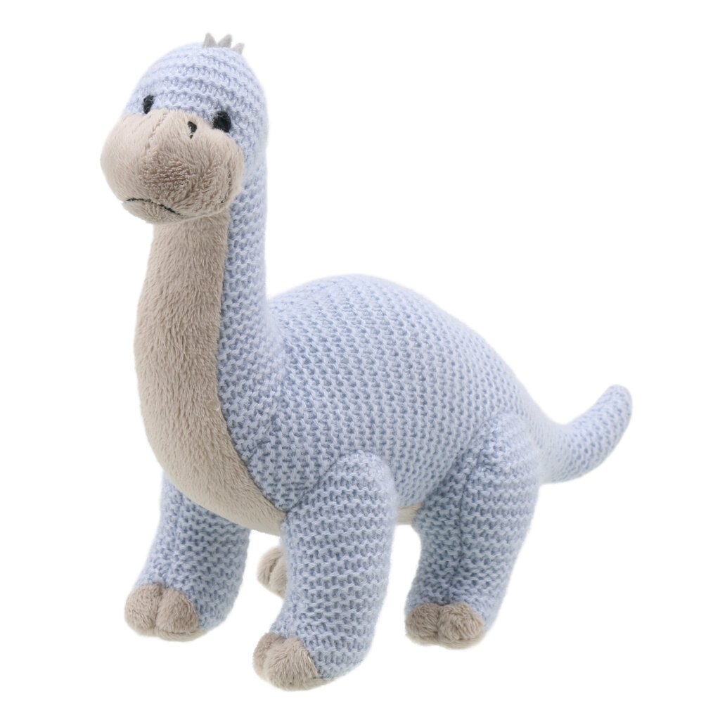 Pliušinis brontozauras Dino Wilberry knitted kaina ir informacija | Žaislai kūdikiams | pigu.lt