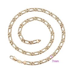 Позолоченная классическая цепочка с 18 каратным золотым покрытием, длина 60 см цена и информация | Женское колье | pigu.lt