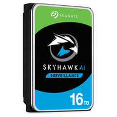 Seagate, HDD, Skyhawk AI 3,5" 16TB SATA 6GB/s цена и информация | Внутренние жёсткие диски (HDD, SSD, Hybrid) | pigu.lt