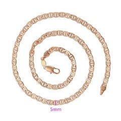 Позолоченная цепочка с покрытием розового золота, длина 45см цена и информация | Украшения на шею | pigu.lt