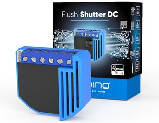 Qubino Flush Shutter DC, Z-Wave 12/24 V/DC nuolatinės srovės motorizuotų užuolaidų valdiklis цена и информация | Системы безопасности, контроллеры | pigu.lt