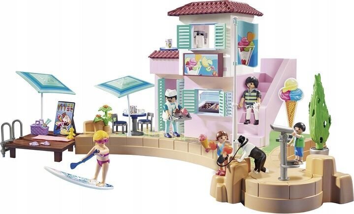 70279 Family Fun PLAYMOBIL® Paplūdimio kranto ledų parduotuvė kaina ir informacija | Konstruktoriai ir kaladėlės | pigu.lt