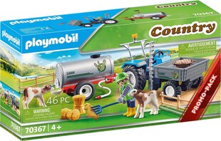 70367 PLAYMOBIL® Country, Трактор с прицепом цена и информация | Конструкторы и кубики | pigu.lt