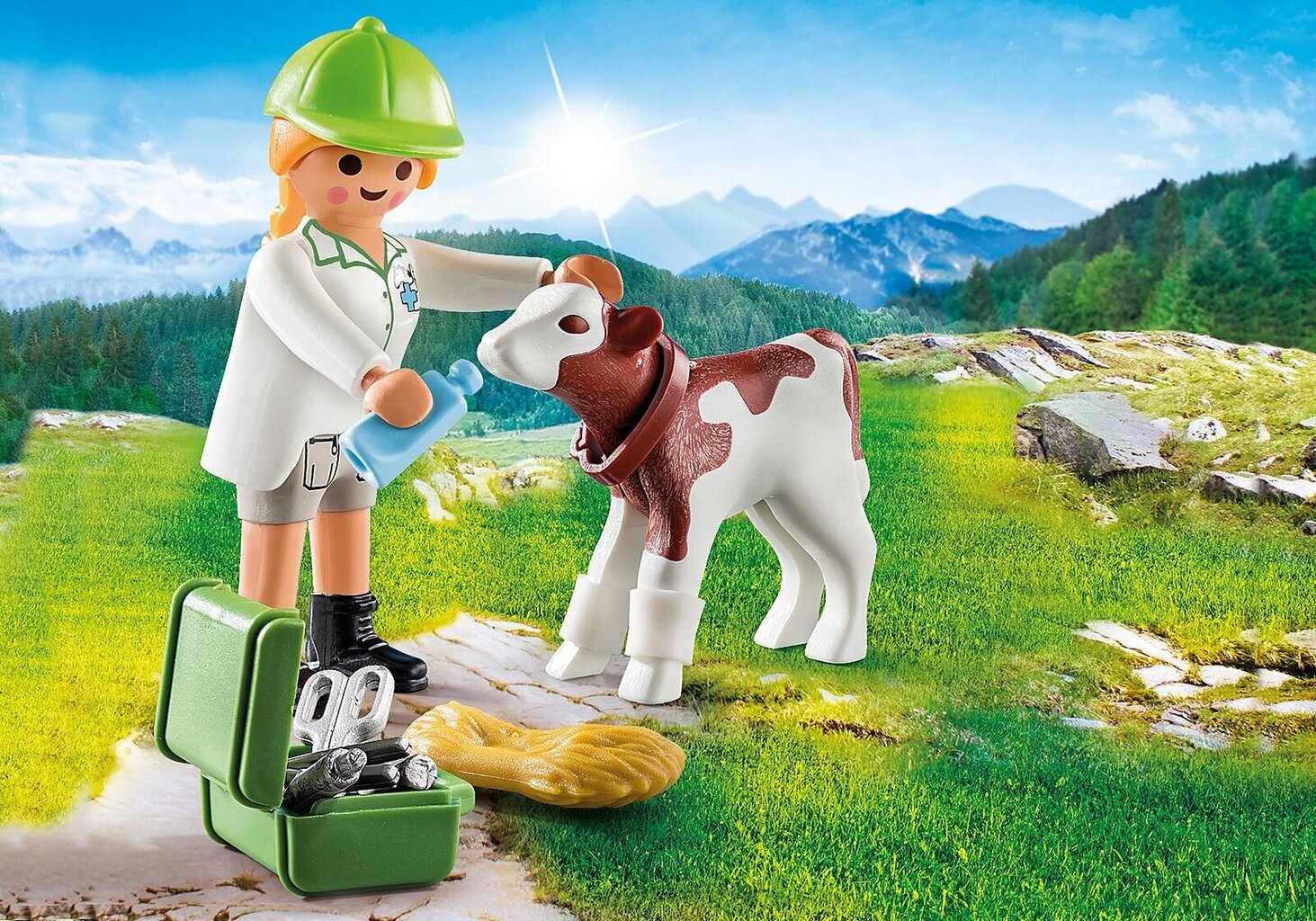 70252 PLAYMOBIL® Special Plus Veterinarė su veršeliu kaina ir informacija | Konstruktoriai ir kaladėlės | pigu.lt