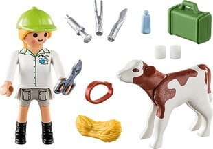 70252 PLAYMOBIL® Special Plus Ветеринар с теленком цена и информация | Конструкторы и кубики | pigu.lt