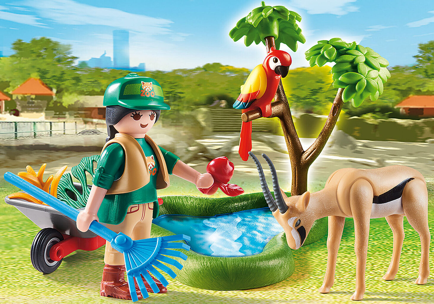 70295 PLAYMOBIL® Family Fun Zoologijos sodo darbuotoja kaina ir informacija | Konstruktoriai ir kaladėlės | pigu.lt